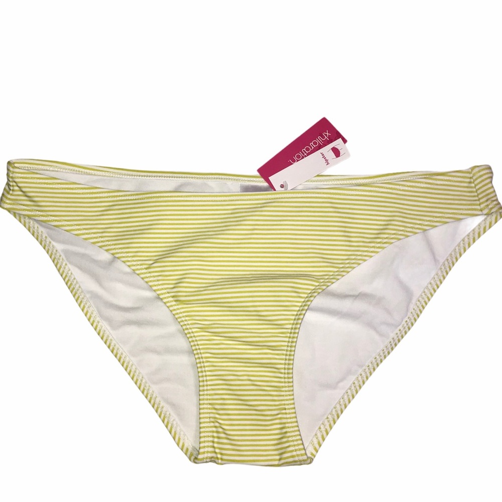 Xhilaration Yellow and White Stripped Hipster